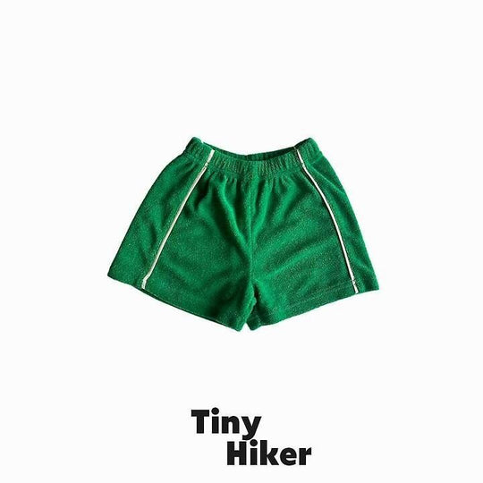 [TinyHiker]terry piping short pants