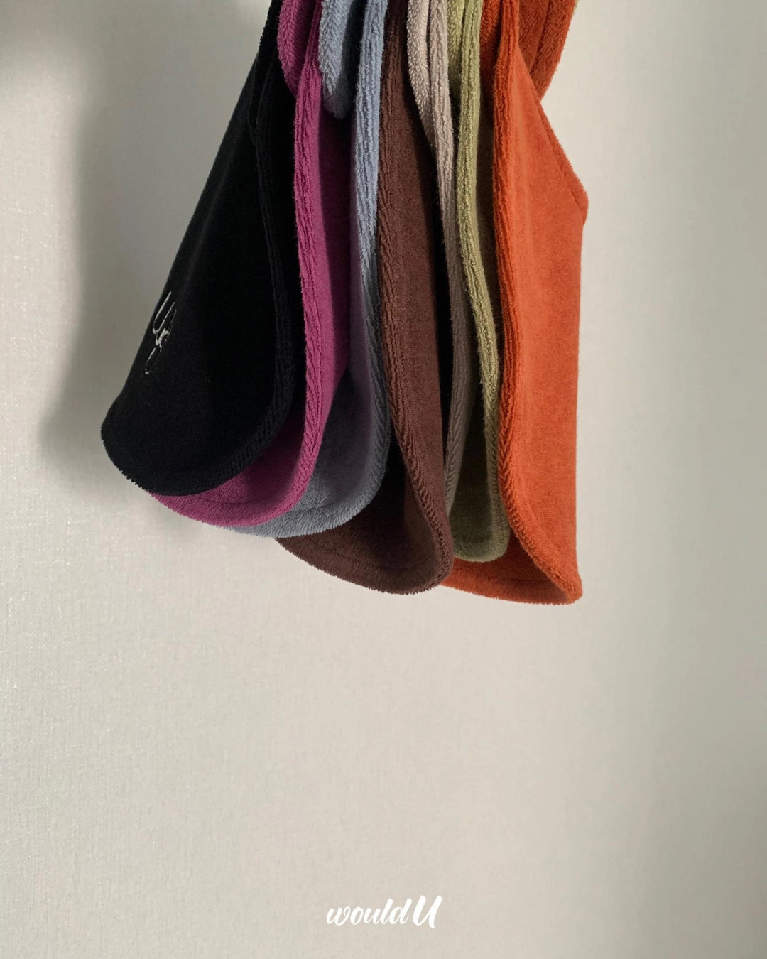 [would U]cloud terry bibs"16色"