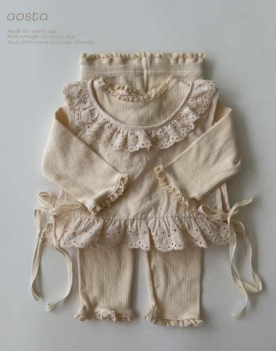 [AOSTA]Lace Olivia Vest