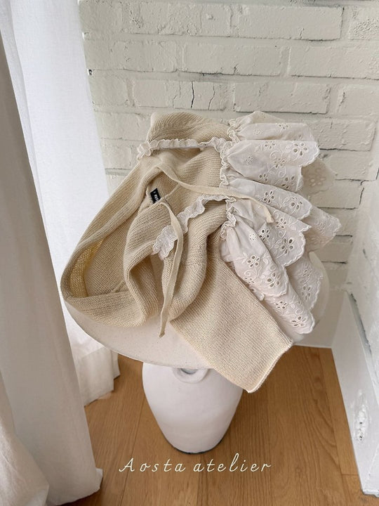 [AOSTA]Lace Cancan Blouse