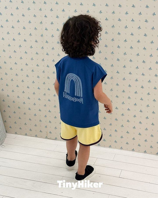 [TinyHiker]rainbow raglan T