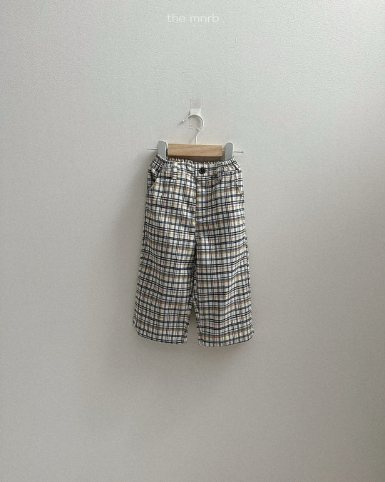 [minirobe]Adele Check Pants
