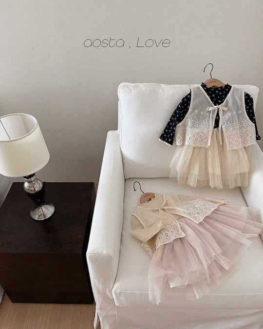 [AOSTA]Lace Jenny OpenVest