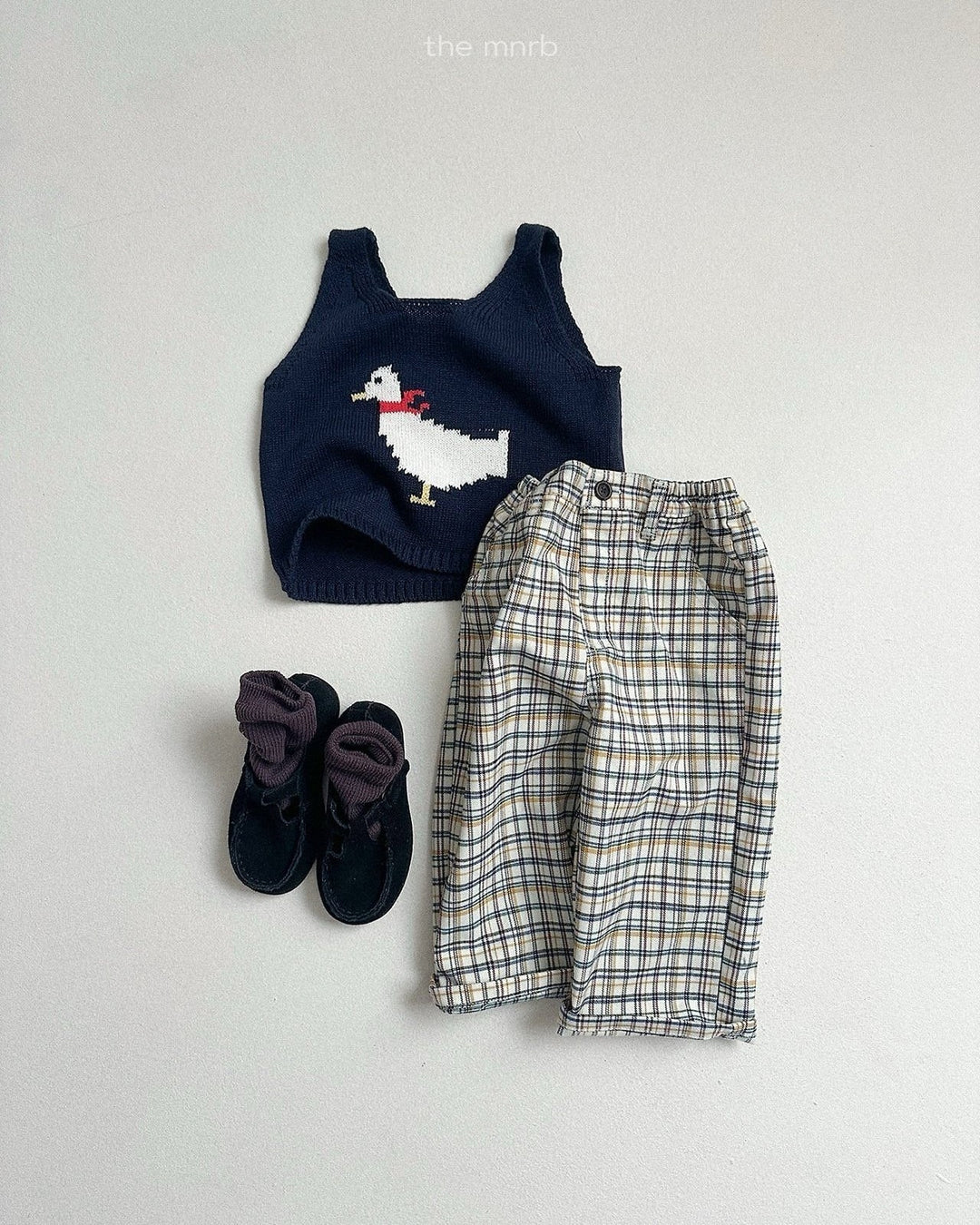 [minirobe]Adele Check Pants