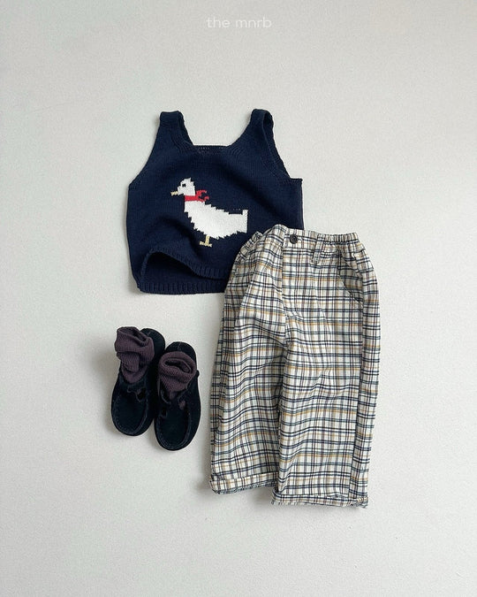 [minirobe]Adele Check Pants