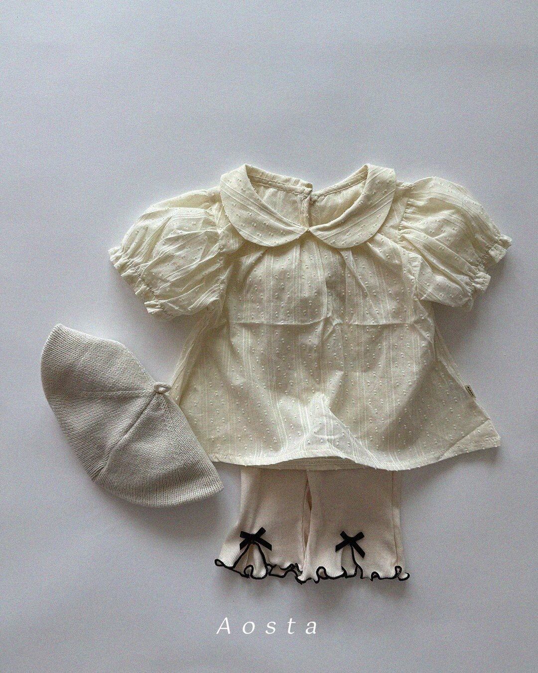 [aosta]collar blouse