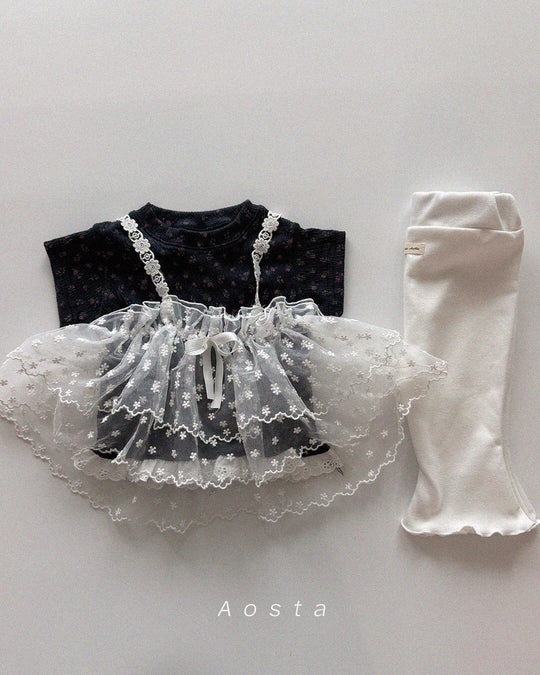 [aosta]lace strap bustier