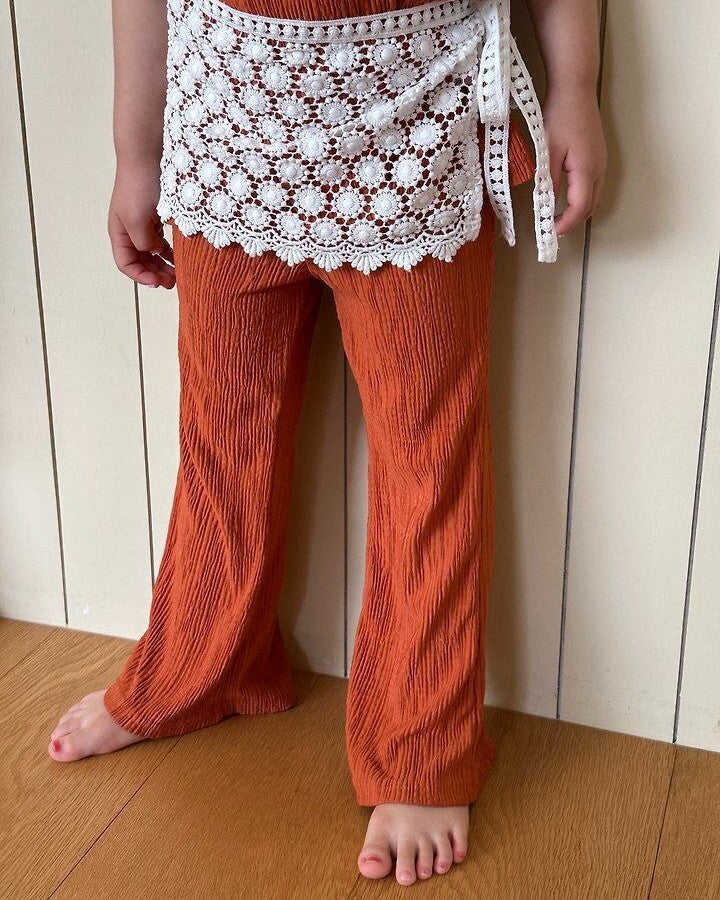 [pepper]pleated bootcut pants