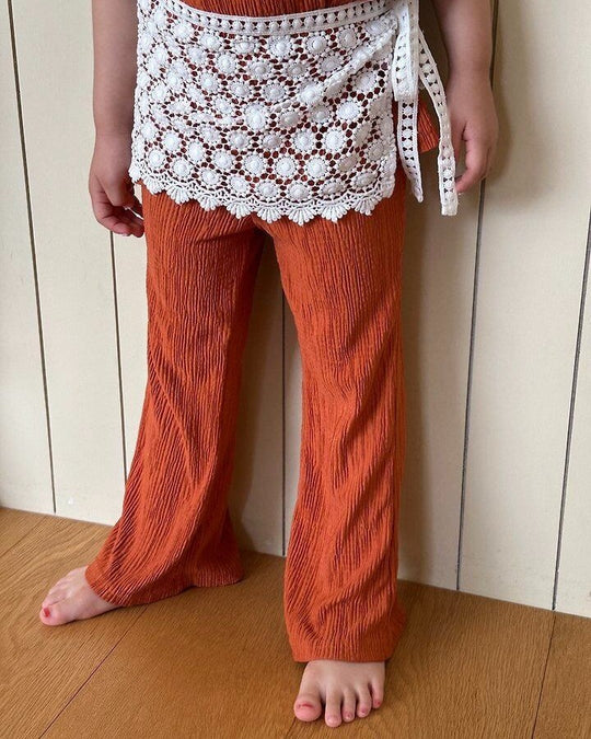 [pepper]pleated bootcut pants