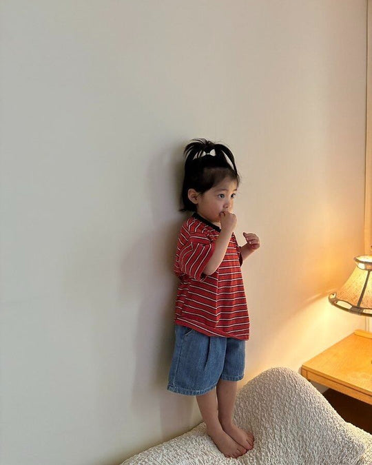 [pepper]striped short sleeve T