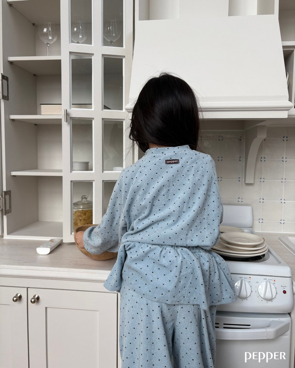 [pepper]dot terry cardigan