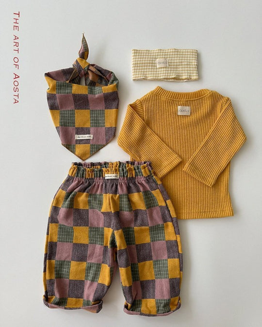 [AOSTA]Patchwork Scarf