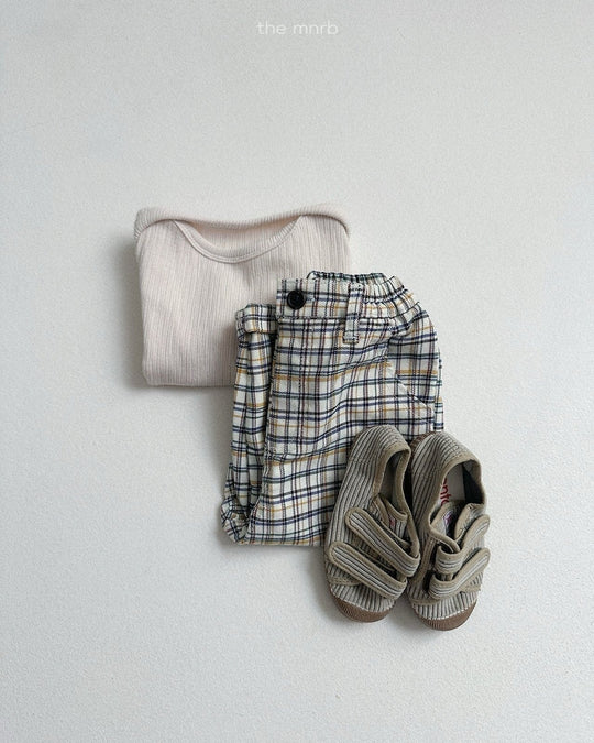 [minirobe]Adele Check Pants