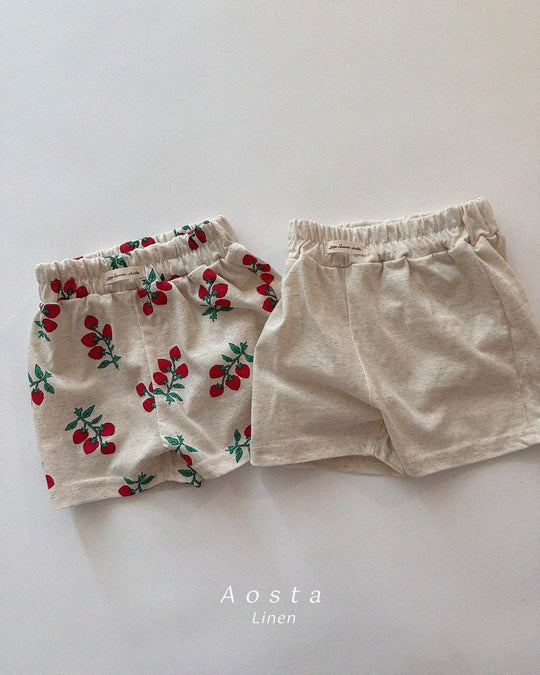[aosta]linen short pants