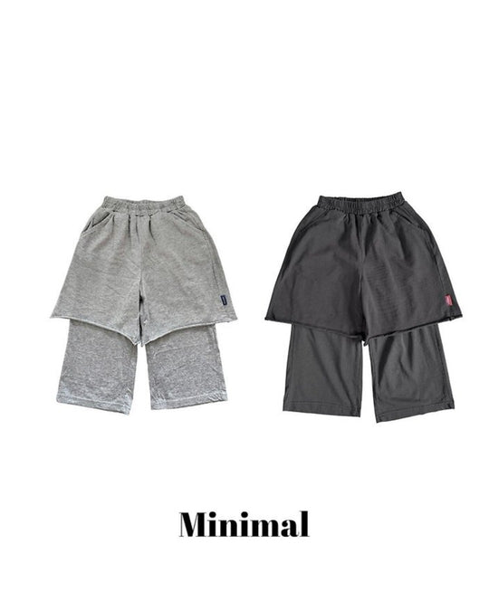 [MINIMAL]ロールレイヤードパンツ