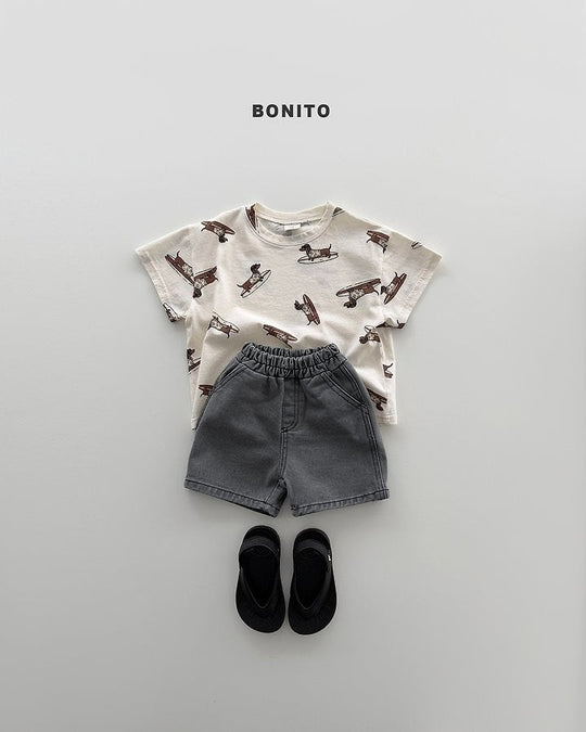 [BONITO] surfing dog T