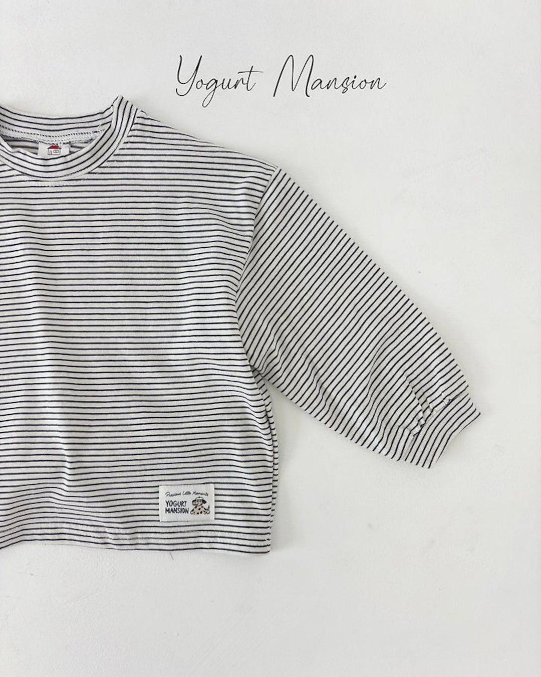 [yogurt mansion]cocoa stripe T