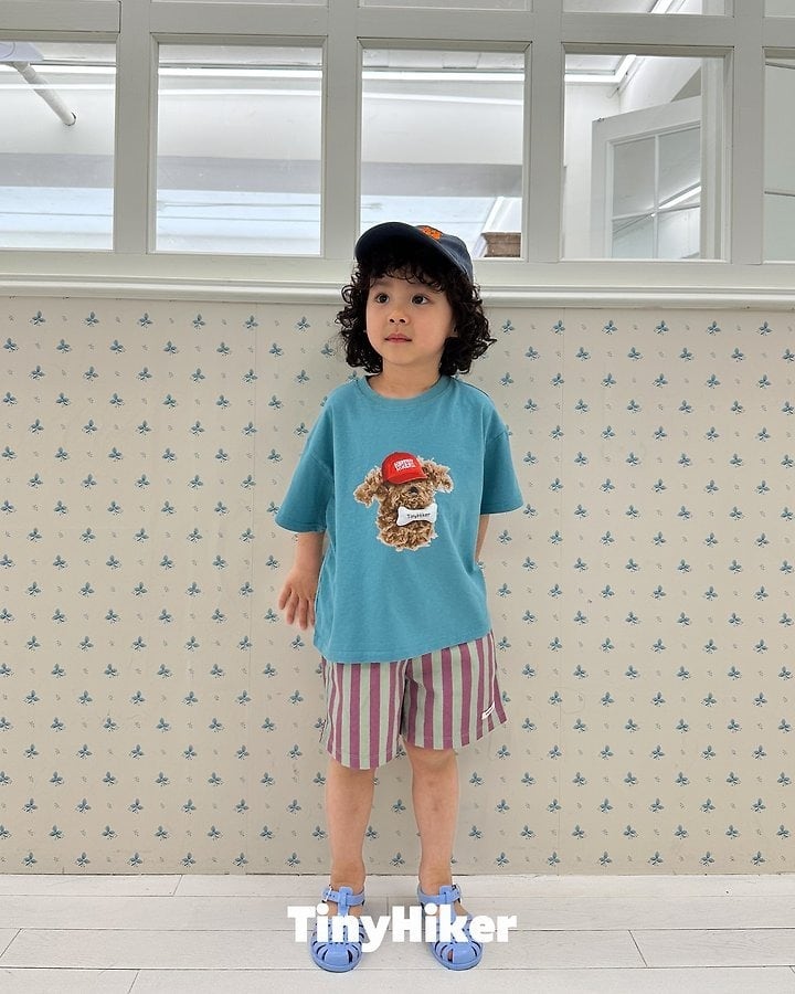 [TinyHiker]capri stripe short pants