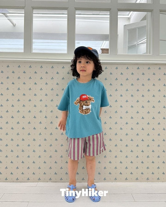 [TinyHiker]capri stripe short pants