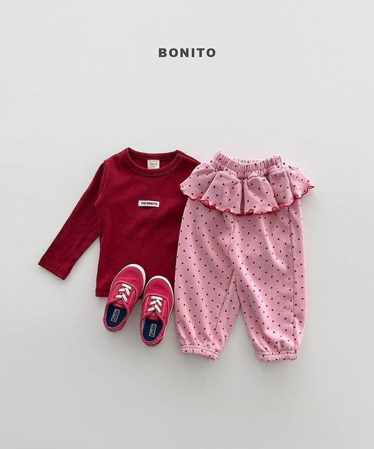 [BONITO]ドットフリルジョガーパンツ