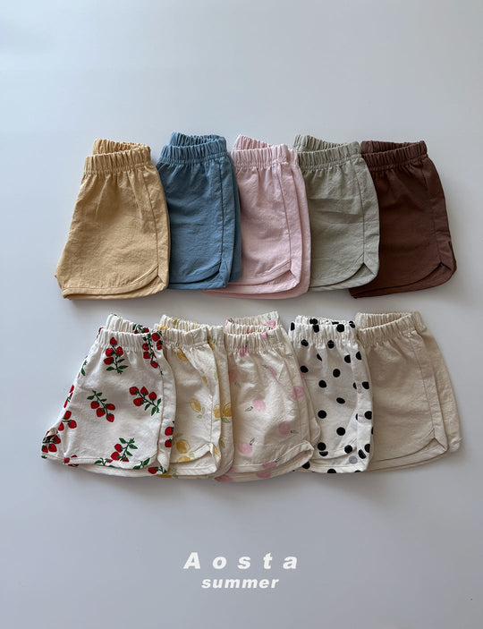 [aosta]summer short pants