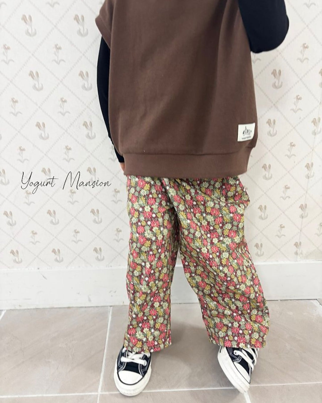 [yogurt mansion]flower pants