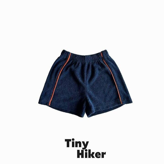 [TinyHiker]terry piping short pants