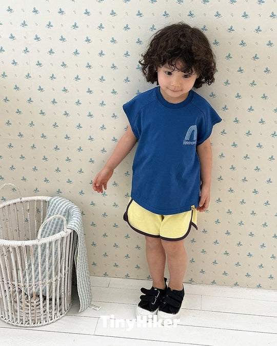 [TinyHiker]rainbow raglan T