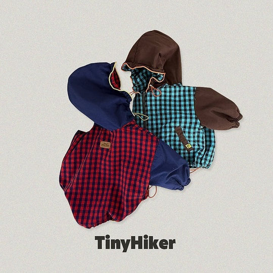 [TinyHiker]チェックフーディージャンパー