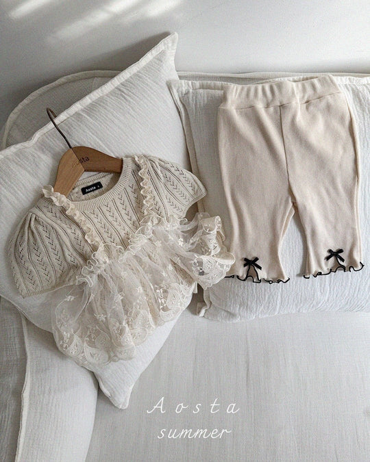 [aosta]lace strap bustier