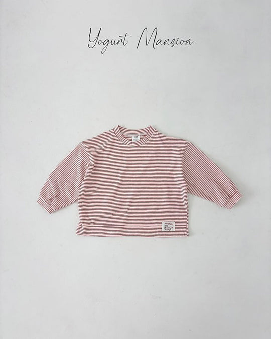 [yogurt mansion]cocoa stripe T