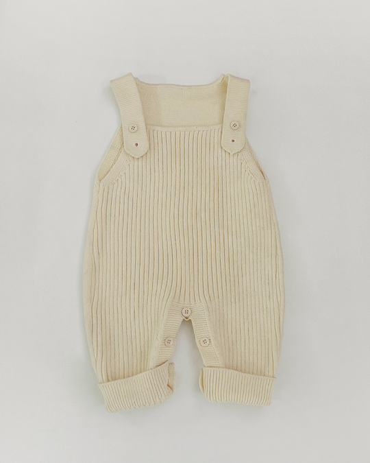 テレコリブニットサロペット