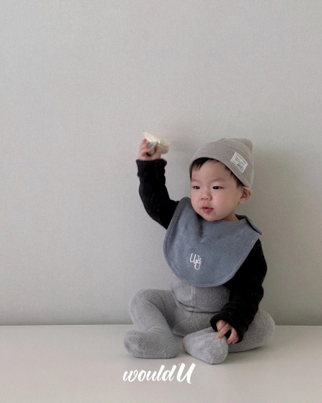 [would U]cloud terry bibs"16色"