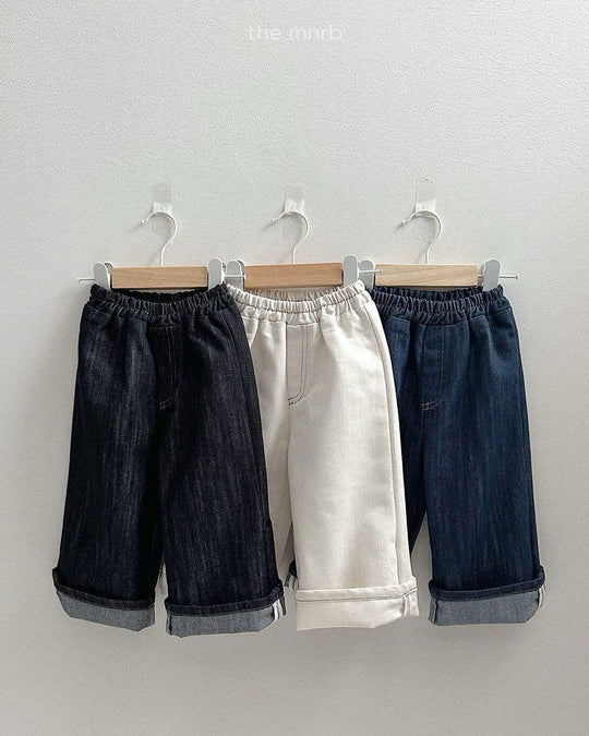 [minirobe]Non-Fade Denim Pants