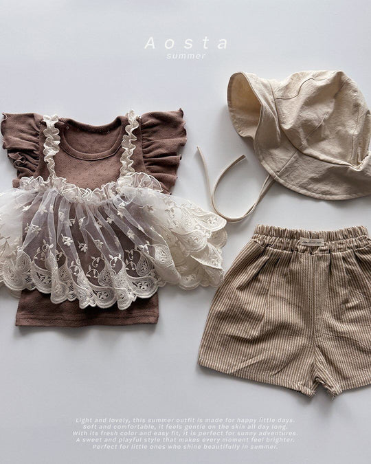 [aosta]lace strap bustier