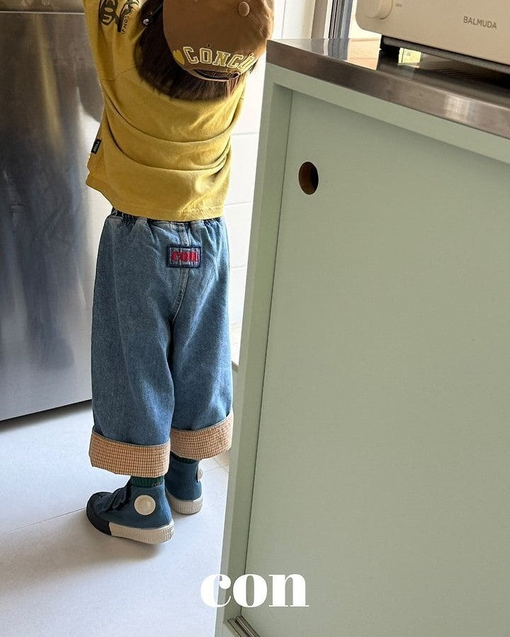 [con]Washed Roll-Up Denim