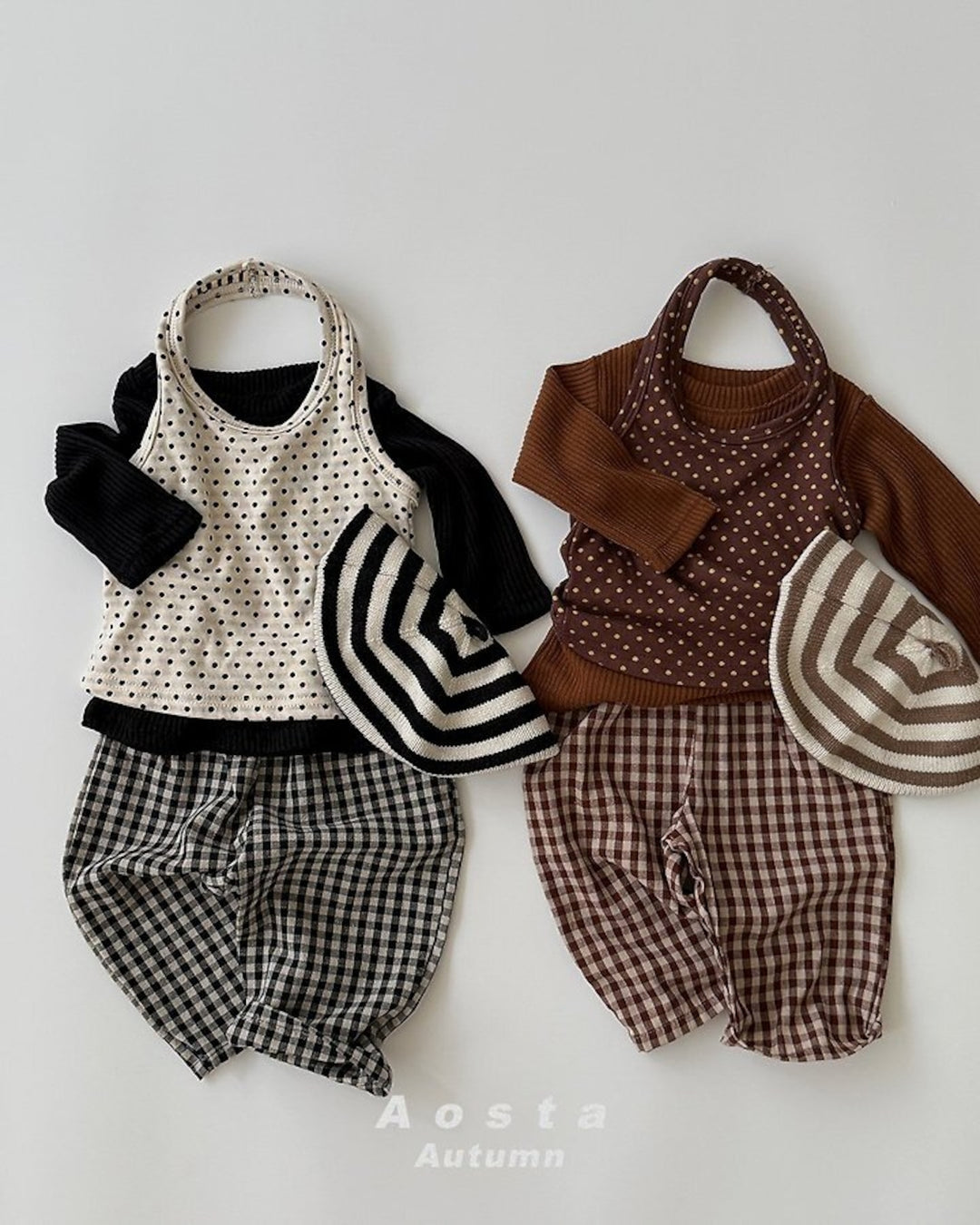 [AOSTA]Choco Chip Halter Neck