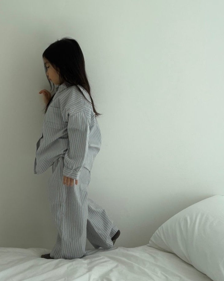 [pepper]stripe shirt