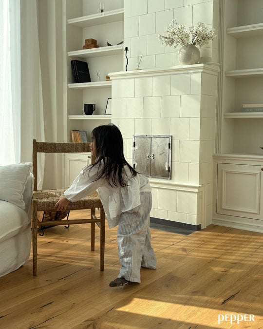 [pepper]stripe gaucho pants