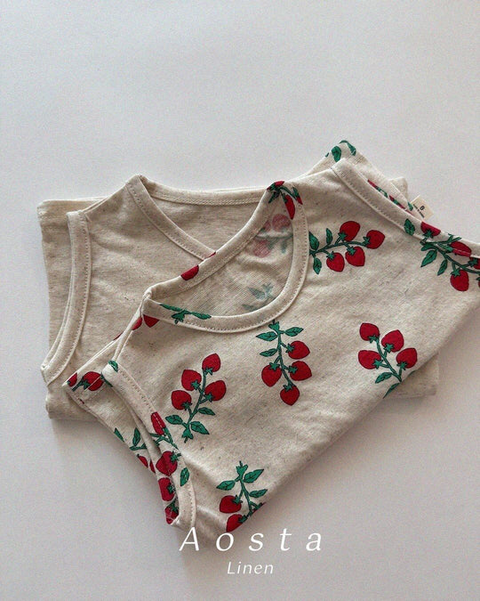 [aosta]linen sleeveless T