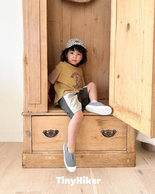 [TinyHiker]venice color block short pants