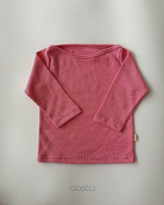 [AOSTA]Boat Neck T