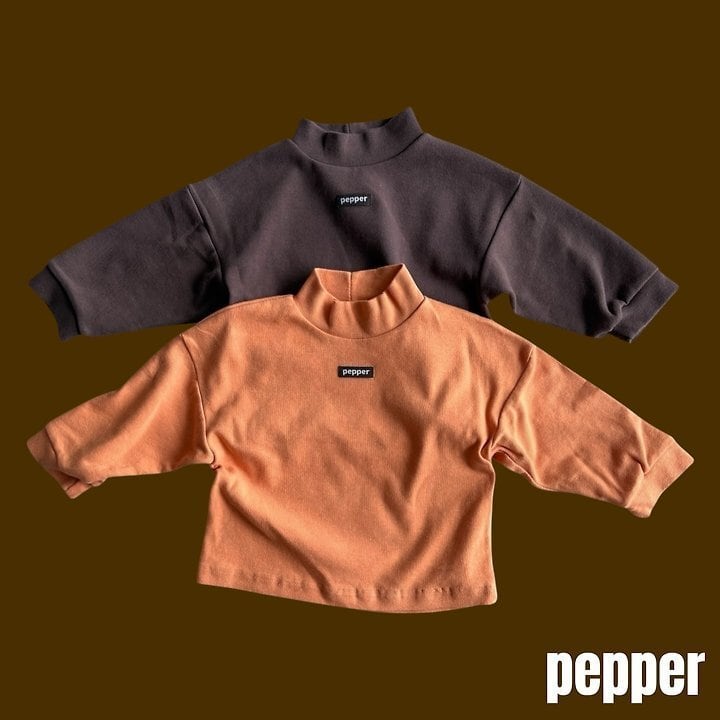 [pepper]オレンジハーフネックT