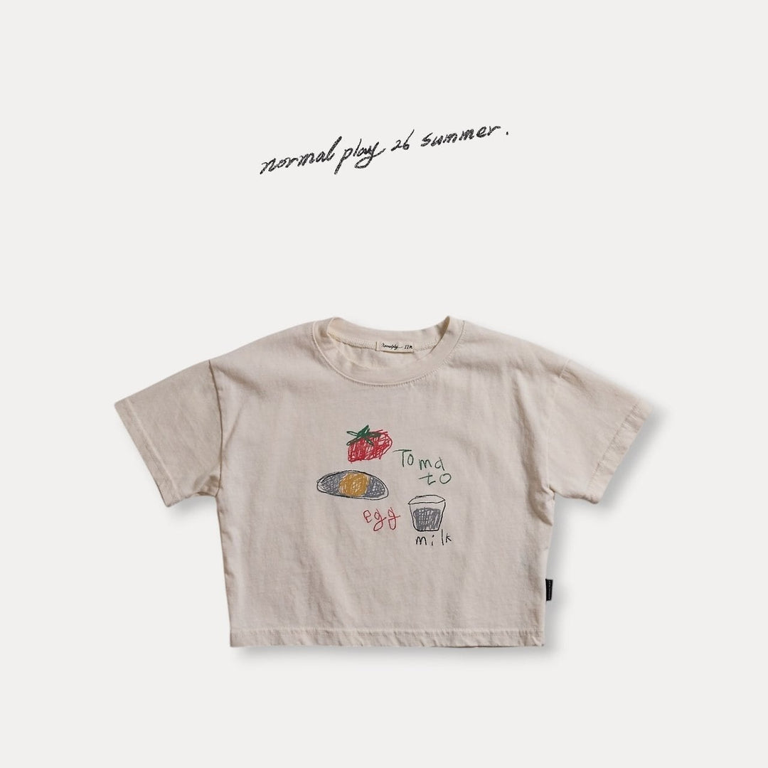 [NORMAL PLAY]egg short sleeve T