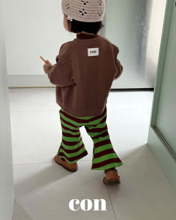 [con]Chocolate color flared pants