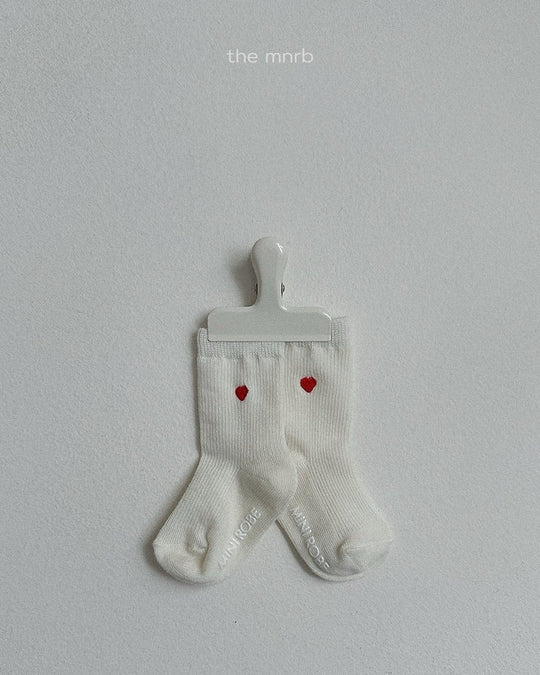[minirobe]Heart Logo Socks 3Set