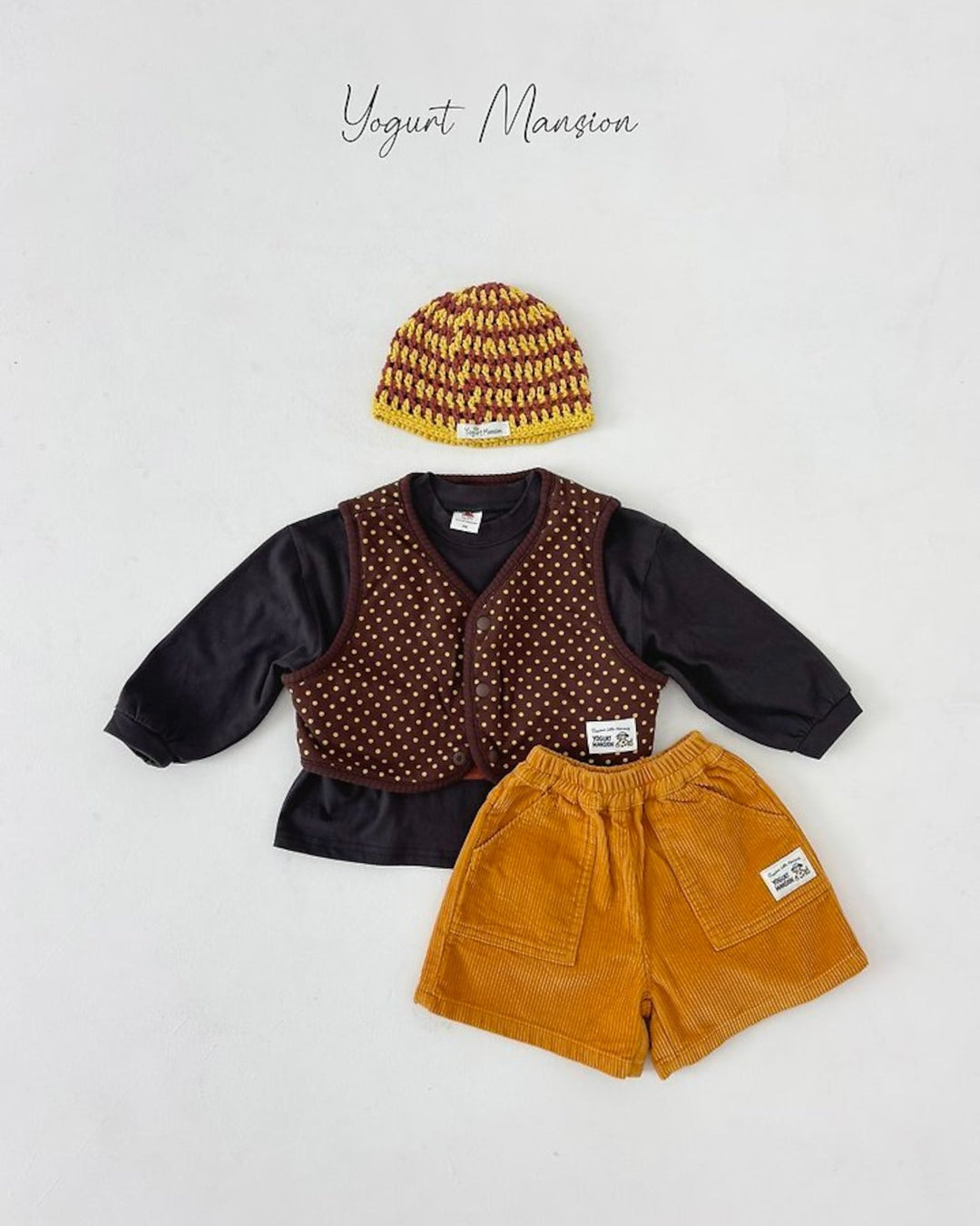 [yogurt mansion]caramel vest