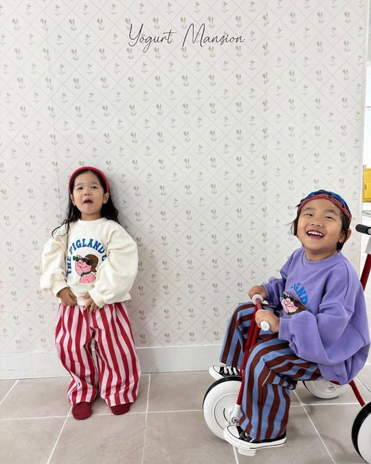 [yogurt mansion]color stripe pants