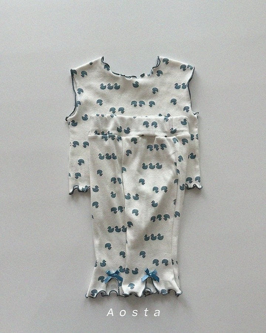 [aosta]lip ribbon pants