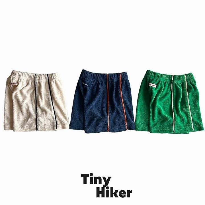[TinyHiker]terry piping short pants